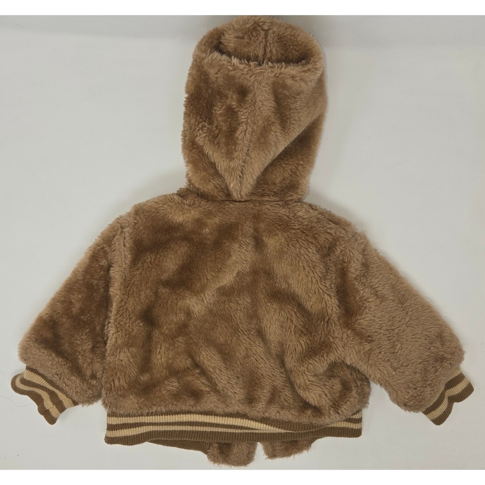 Vintage Boy's Fleece Coat Jacket Size 18 Months All Pro Football Brown Insulated - Picture 13 of 14